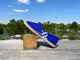 Les espadrilles Krama Bleues